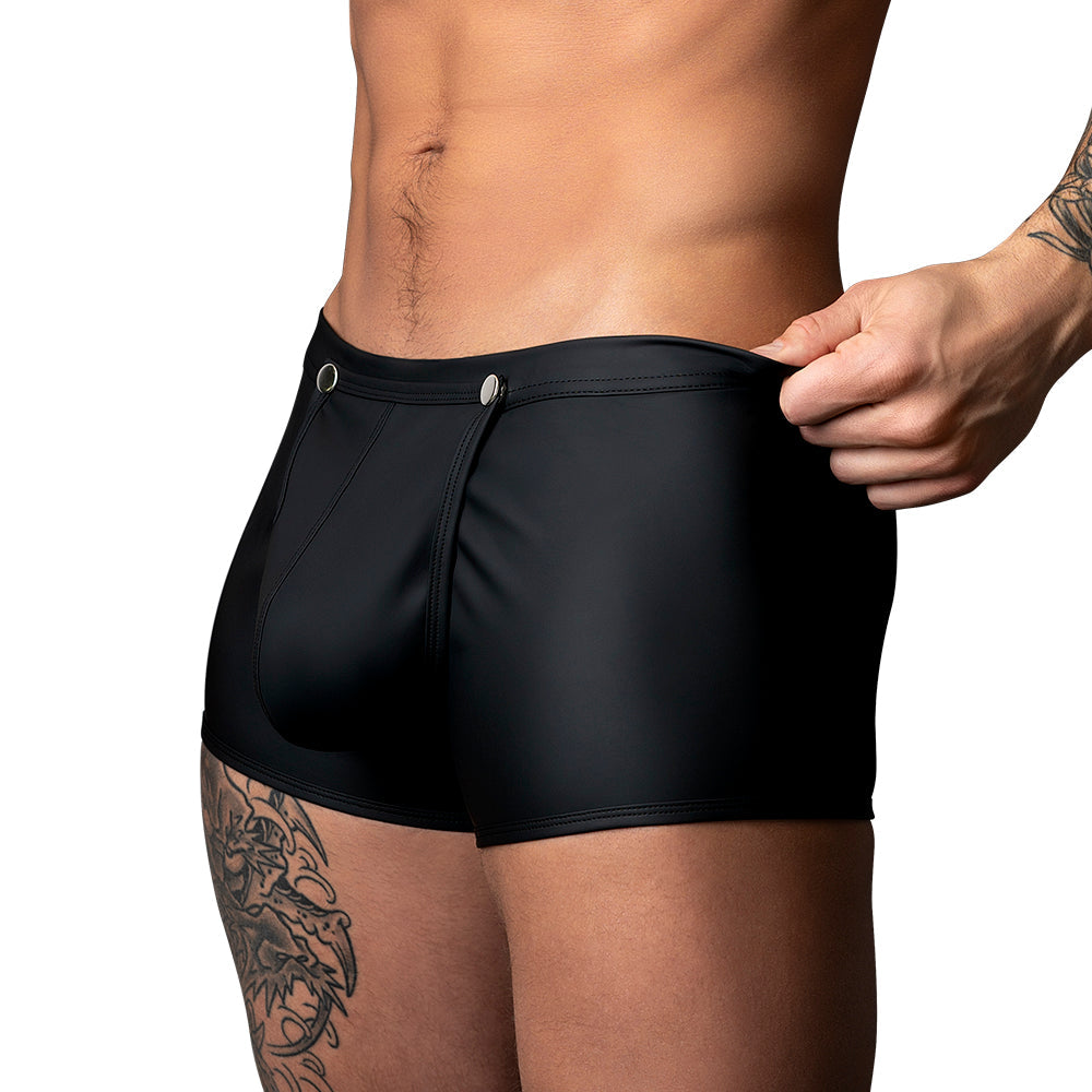 Male Power Oh Snap! Snap Off Short Black M