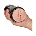 M for Men Soft + Wet Pussy with Pleasure Ridges & Orbs Self-Lubricating Vagina Stroker Beige - Fantasies Boutique