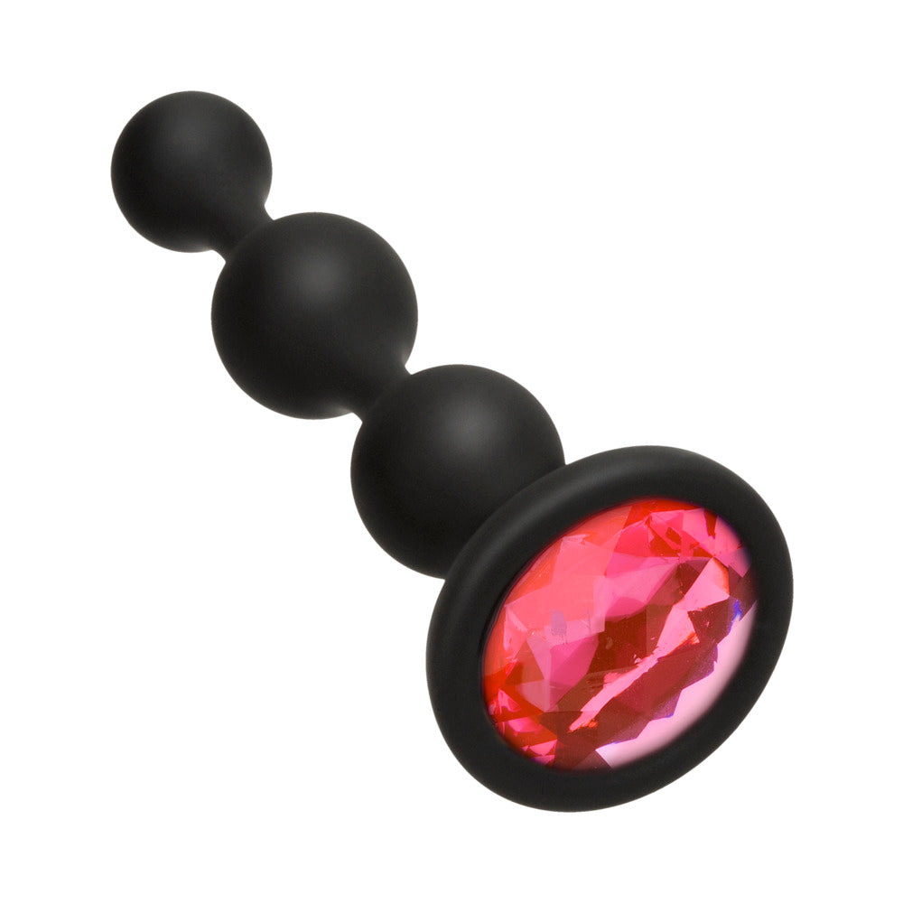 Booty Bling Jeweled Wearable Silicone Beads Pink - Fantasies Boutique