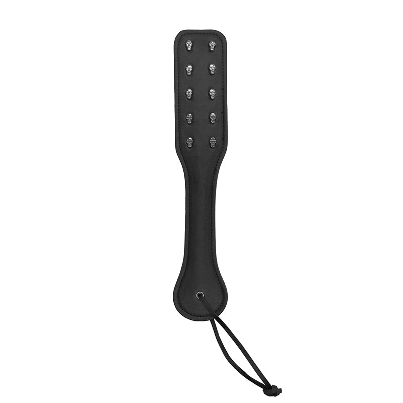 Ouch! Skulls & Bones Skull-Patterned Paddle Black - Fantasies Boutique