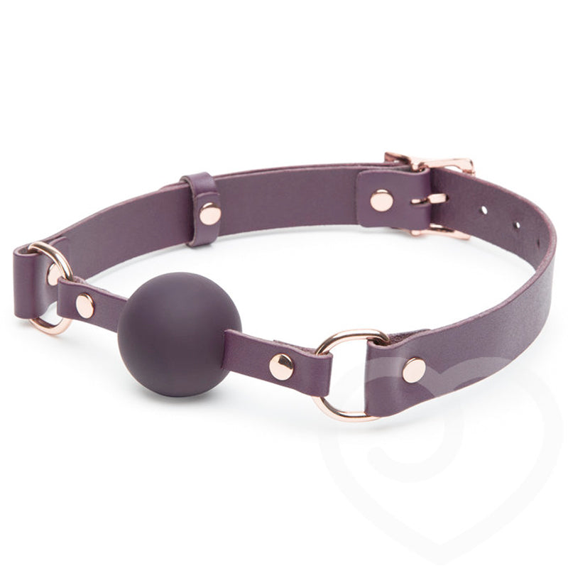 Fifty Shades Freed Cherished Collection Leather Ball Gag - Fantasies Boutique