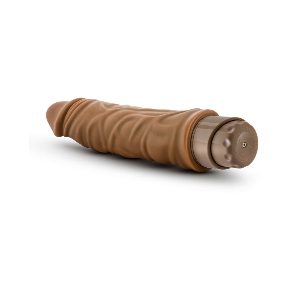 Dr. Skin Vibe 10 Realistic 8.5 in. Vibrating Dildo Tan - Fantasies Boutique