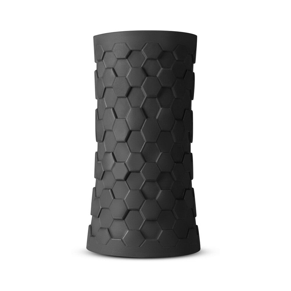 Blush M Elite Platinum Hekx Silicone Stroker Black - Fantasies Boutique