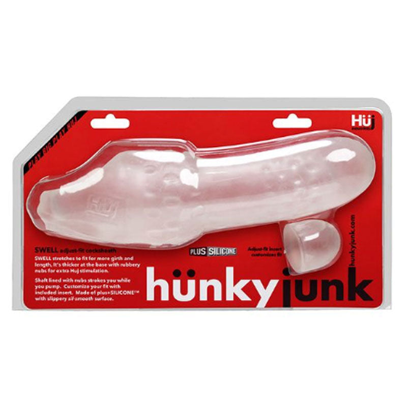 Hunkyjunk SWELL adjust fit cocksheath, ice - Fantasies Boutique