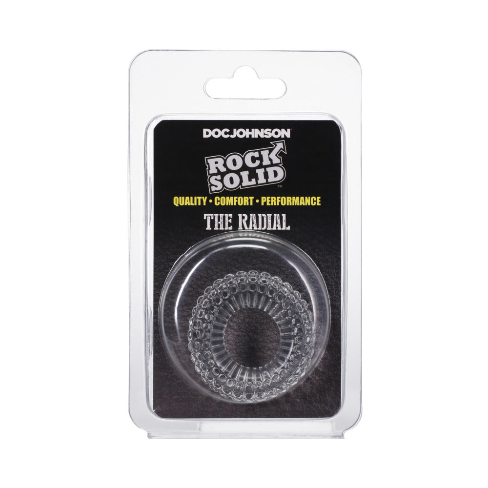 Rock Solid Radial Clear C Ring in a Clamshell - Fantasies Boutique