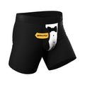 Shinesty The 009 Black Tuxedo Ball Hammock Pouch Underwear with Fly L