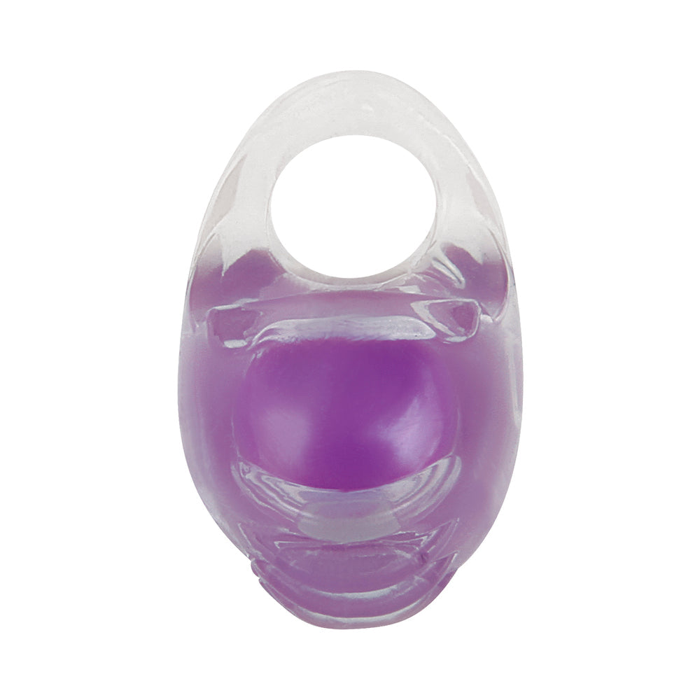Evolved Ring True 3-Piece Vibrating Ring Set Clear/Purple - Fantasies Boutique