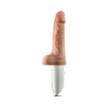 Dr. Skin Silicone Dr. Hammer 7 in. Thrusting, Gyrating & Vibrating Dildo Beige