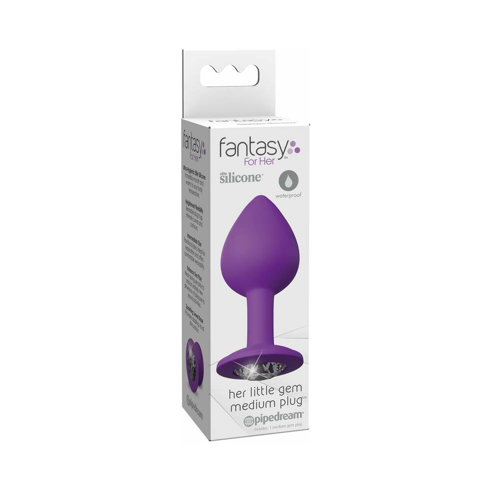 Fantasy For Her Silicone Her Little Gem Medium Plug Purple - Fantasies Boutique
