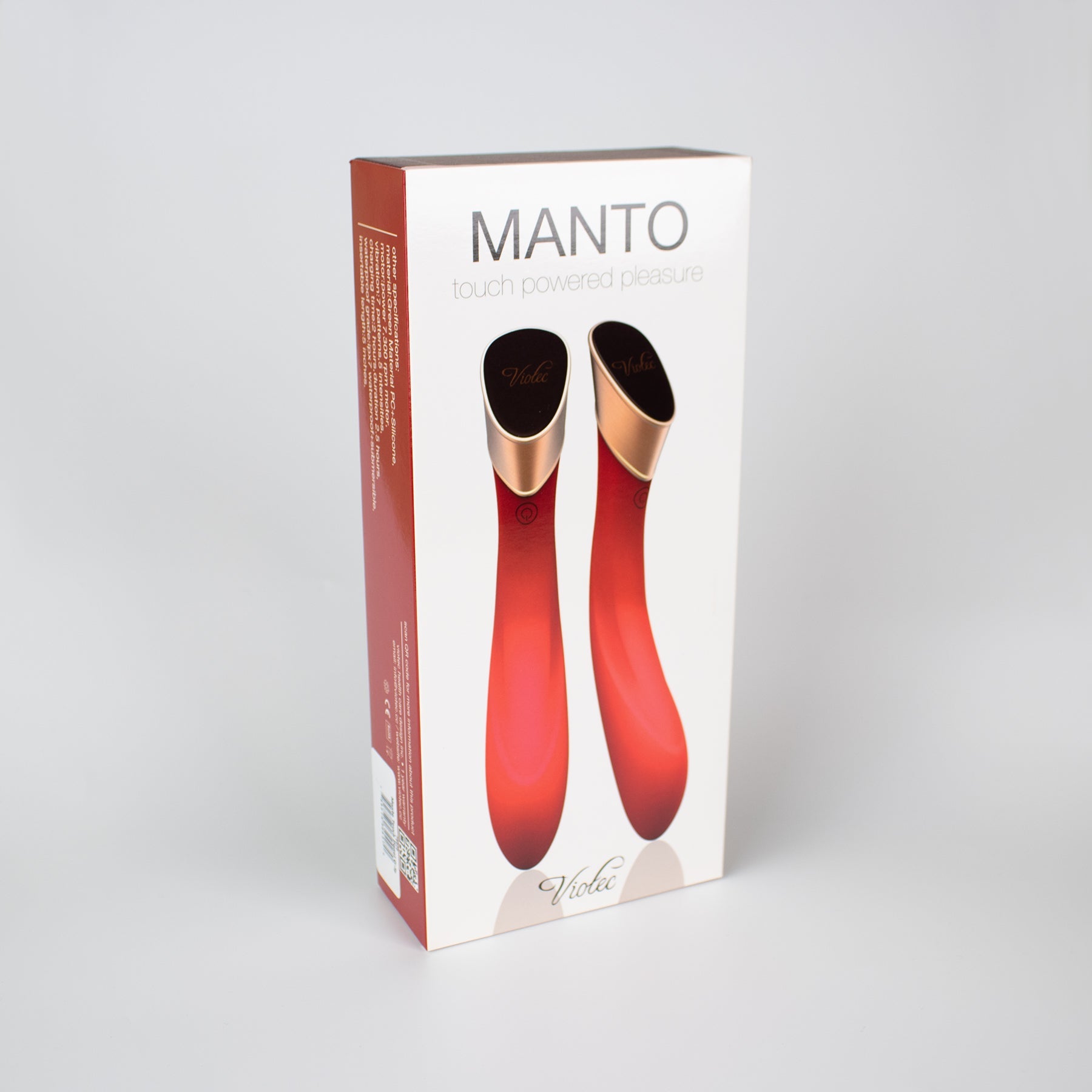 Manto Touch Panel G-Spot Vibrator Red - Fantasies Boutique