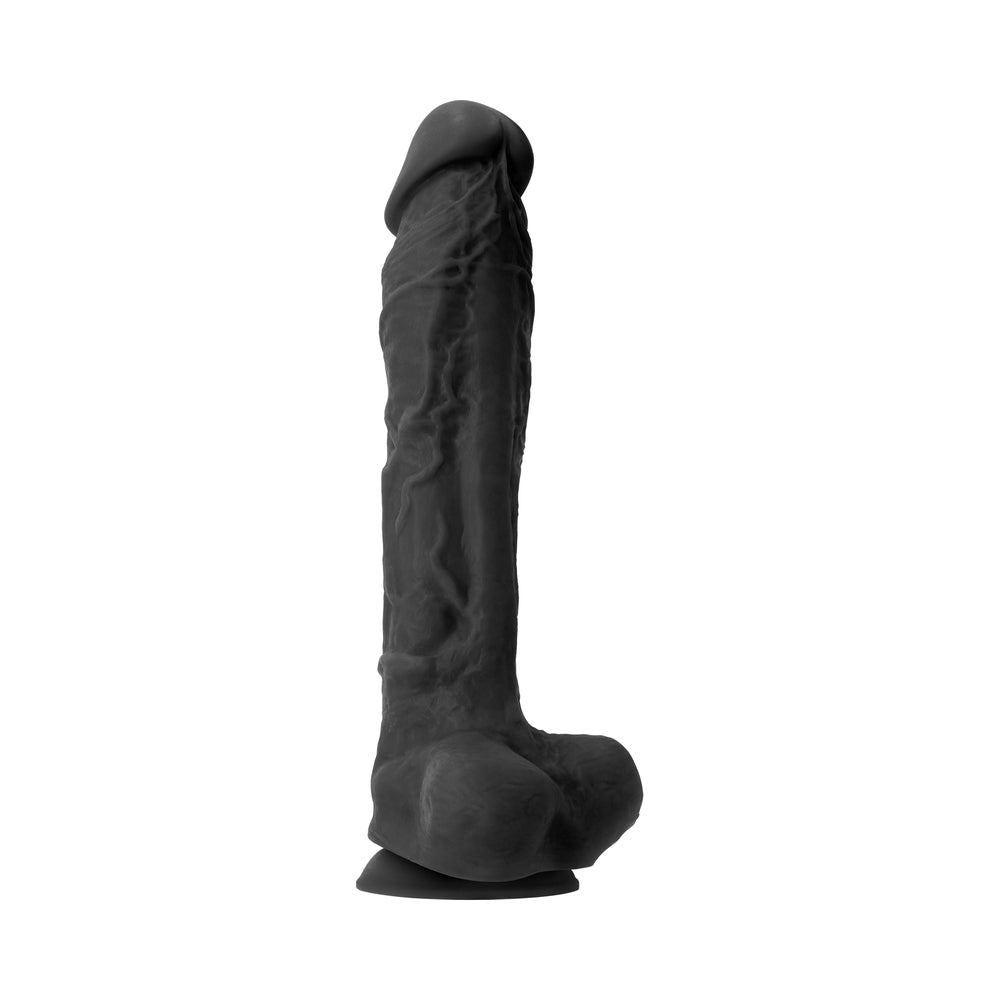 Colours Pleasures 10 in. Dildo Black - Fantasies Boutique