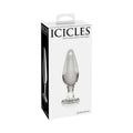 Icicles No. 26 Glass Anal Plug 4.5 in. Clear