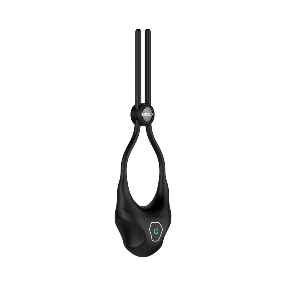 Nexus Forge Adjustable Vibrating Cock Ring Black - Fantasies Boutique