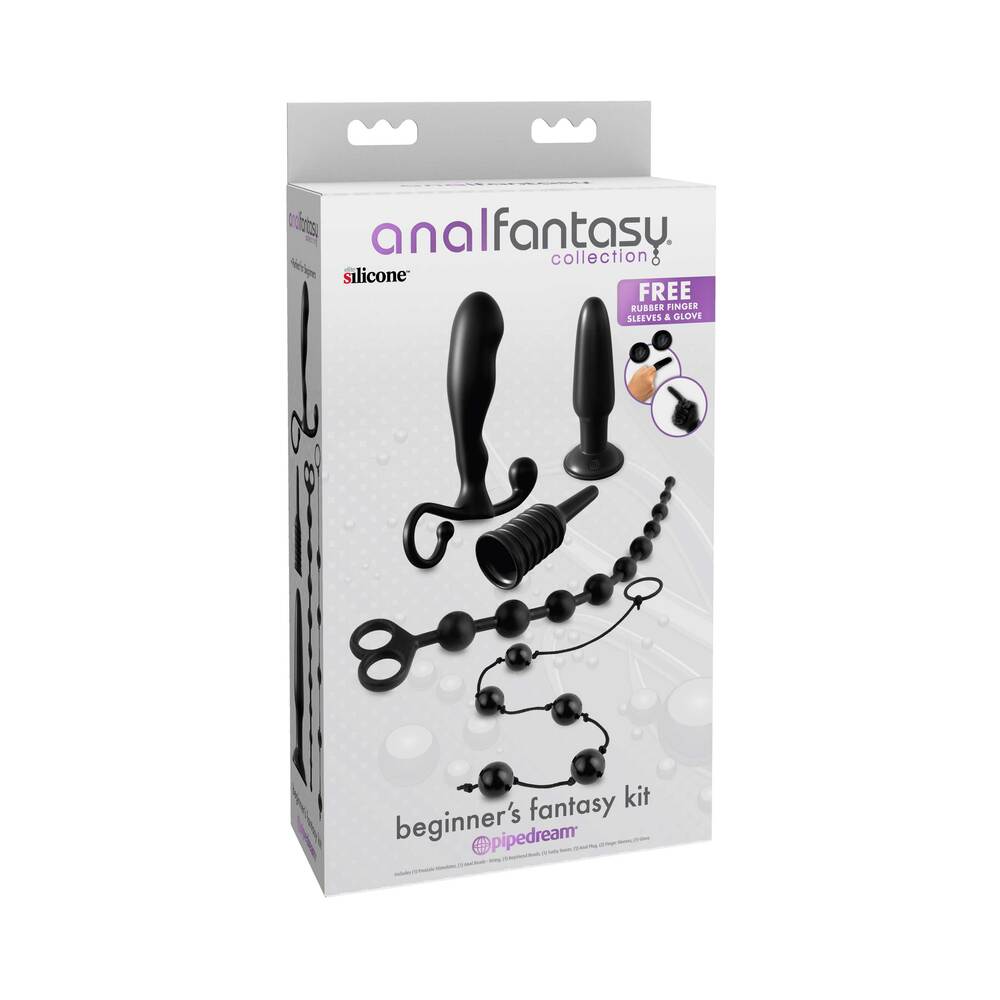 Pipedream Anal Fantasy Collection 5-Piece Beginner's Fantasy Kit Black - Fantasies Boutique