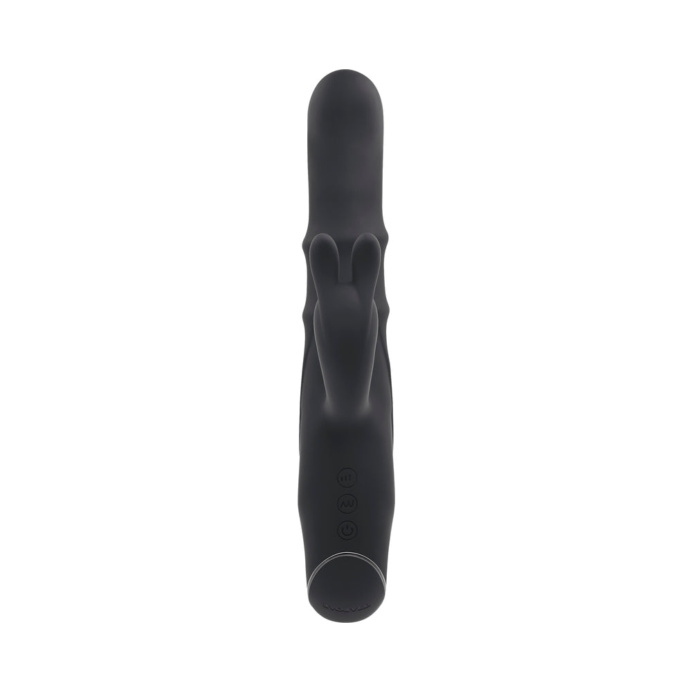 Evolved Ringmaster Rechargeable Dual Stim Vibe Silicone Black - Fantasies Boutique