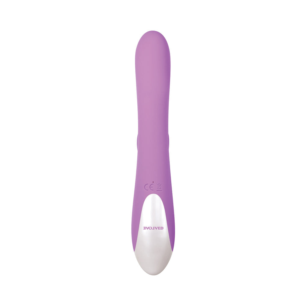 Evolved Super Sucker Rechargeable Thumping Suction Silicone Dual Stimulator Purple - Fantasies Boutique