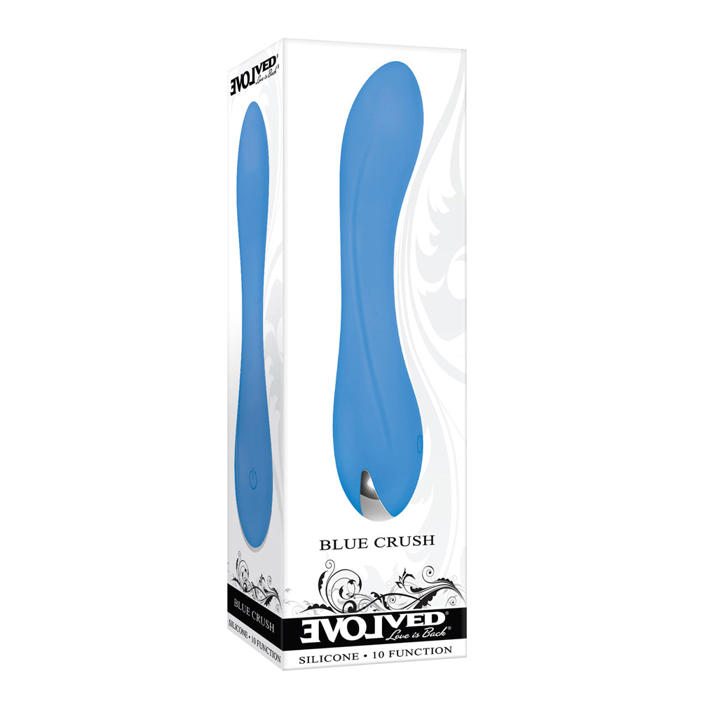 Evolved Blue Crush Rechargeable Silicone G-Spot Vibrator Blue - Fantasies Boutique