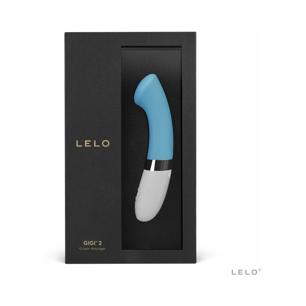 LELO GIGI 2 Rechargeable G-Spot Vibrator Turquoise Blue - Fantasies Boutique