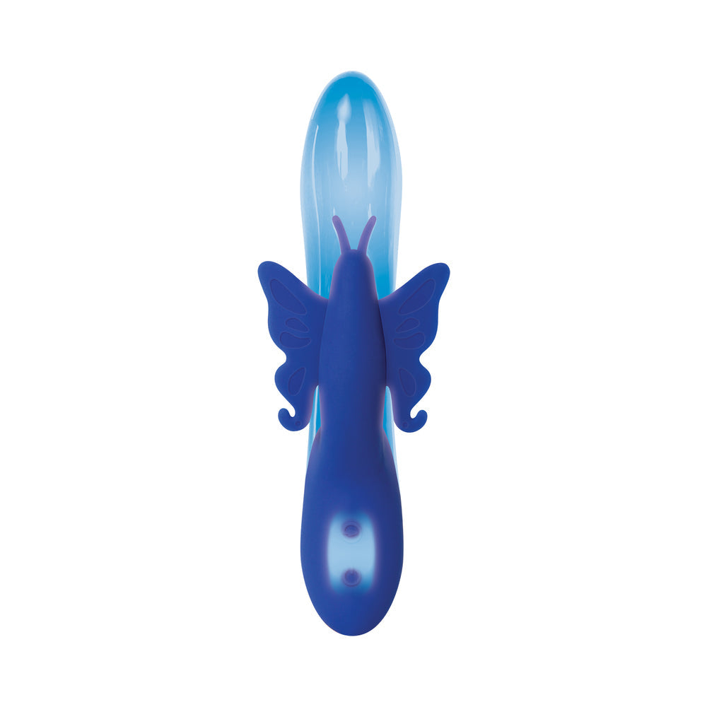 Evolved Firefly Rechargeable Silicone Dual Stimulator Blue/Pink - Fantasies Boutique