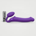 Strap-On-Me Rechargeable Remote-Controlled Silicone Vibrating Bendable Strap-On Purple L - Fantasies Boutique