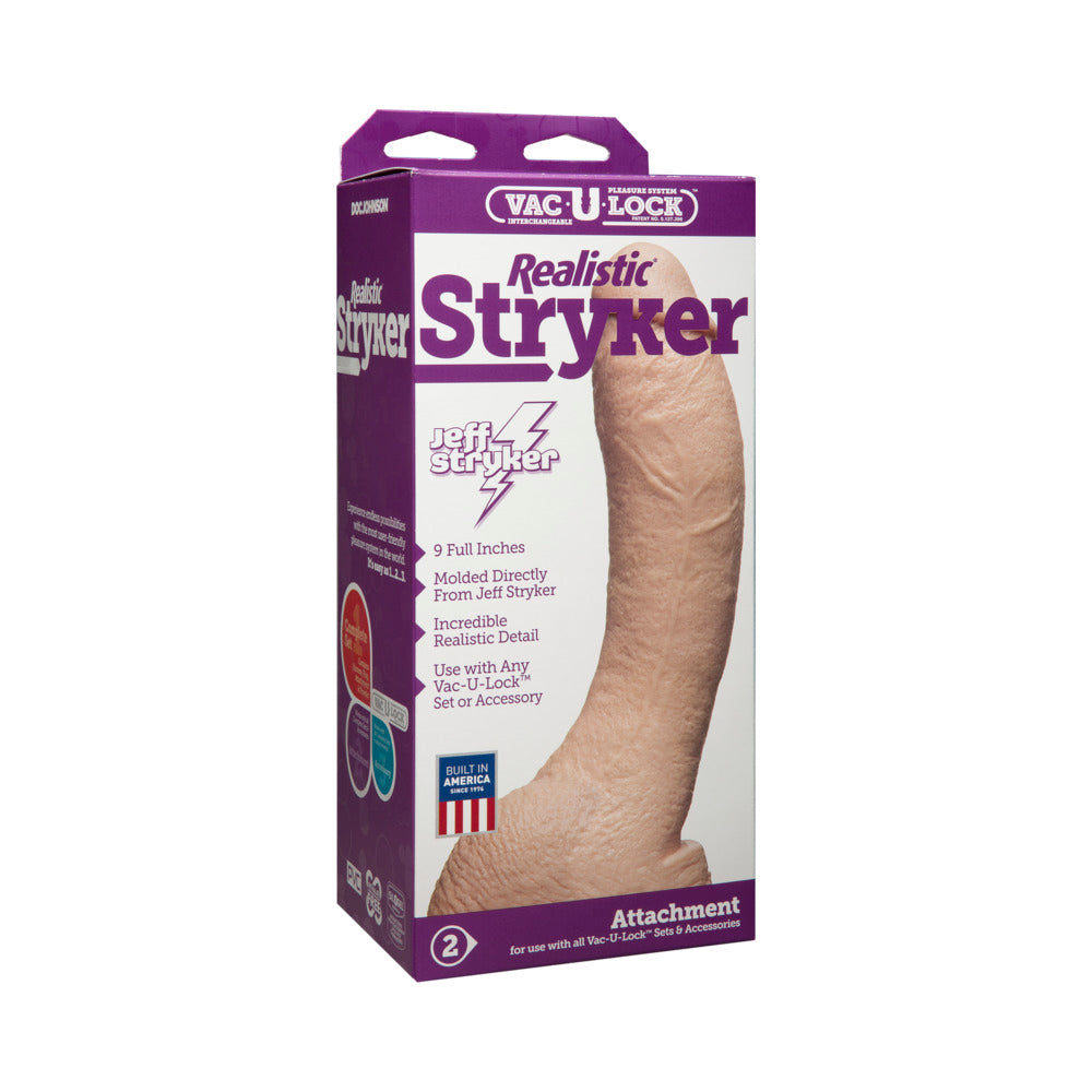 Vac-U-Lock - Realistic Stryker White - Fantasies Boutique