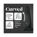 Impressions Amsterdam Rechargeable Silicone 6.5 in. Vibrating Dildo Black