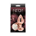Rear Assets Rose Anal Plug Medium White - Fantasies Boutique