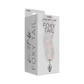 Foxy Tail Light Up Faux Fur Butt Plug With Multicolored Light Pattern White - Fantasies Boutique