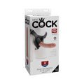 King Cock Strap-On Harness With 8 in. Cock Beige - Fantasies Boutique