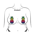 Pastease Rainbow Pineapple Sparkling Breast Pasties
