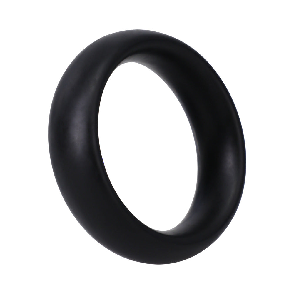 Rock Solid Silicone Black C Ring, Large (2in) in a Clamshell