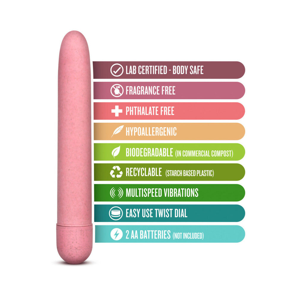 Blush Gaia Eco Slimline Vibrator Coral - Fantasies Boutique