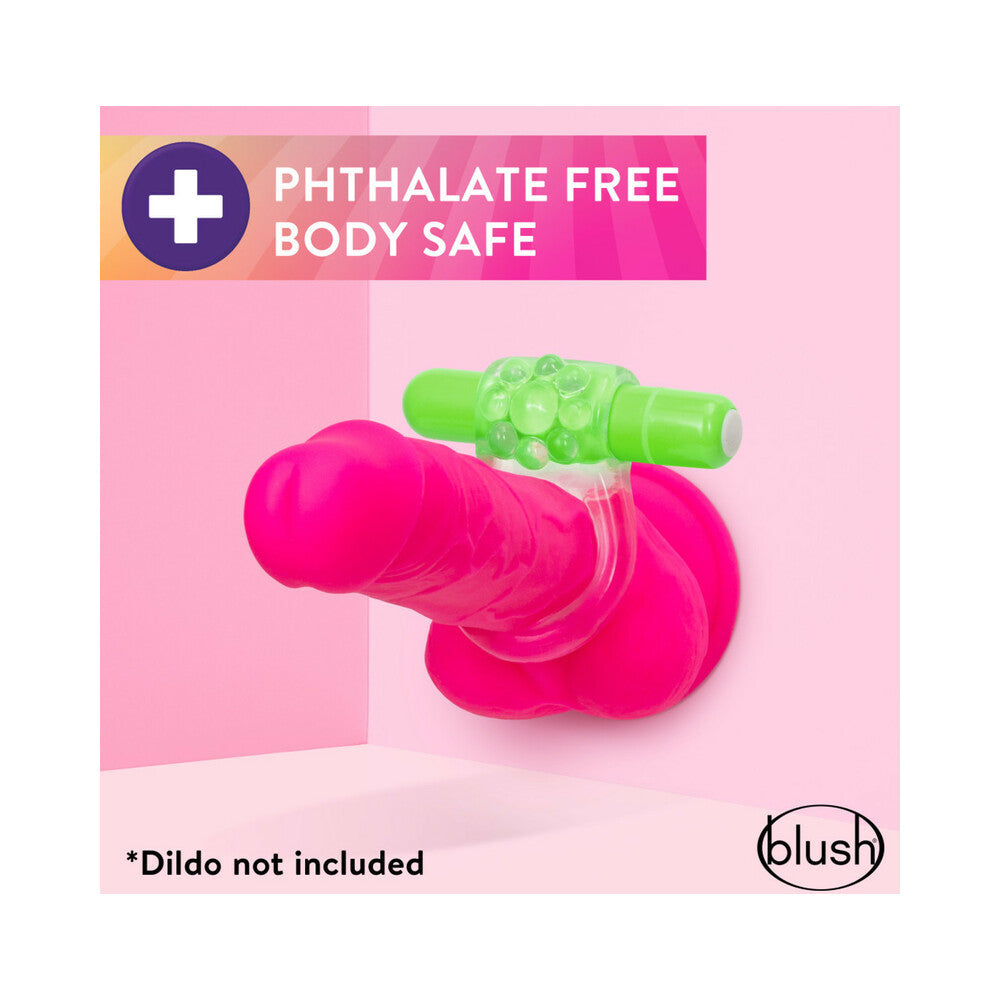 Play with Me Teaser Vibrating C-Ring Green - Fantasies Boutique