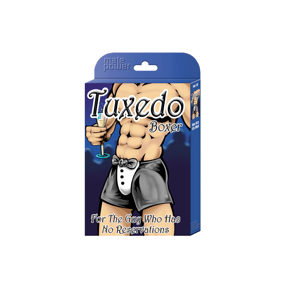 Male Power Tuxedo Boxer Black O/S - Fantasies Boutique