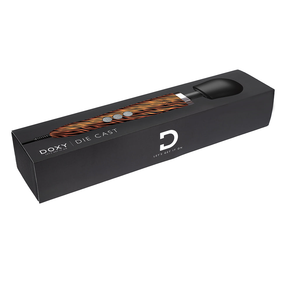 Doxy Die Cast Wand Vibrator Tiger - Fantasies Boutique