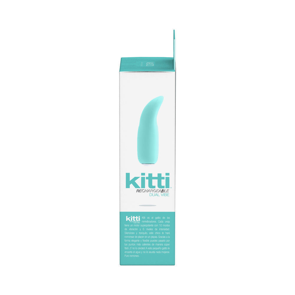 Vedo Kitti Rechargeable Dual Vibe Tease Me Turquoise