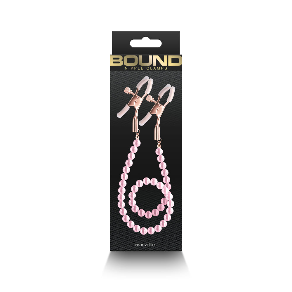 Bound Nipple Clamps DC1 Pink - Fantasies Boutique