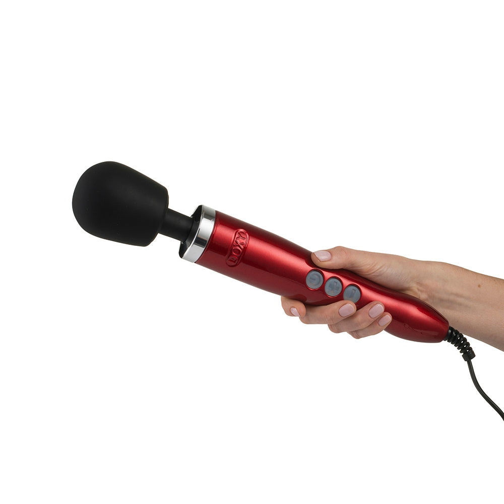 Doxy Die Cast Wand Vibrator Red - Fantasies Boutique