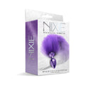 Nixie Metal Butt Plug With Ombre Tail Purple Metallic