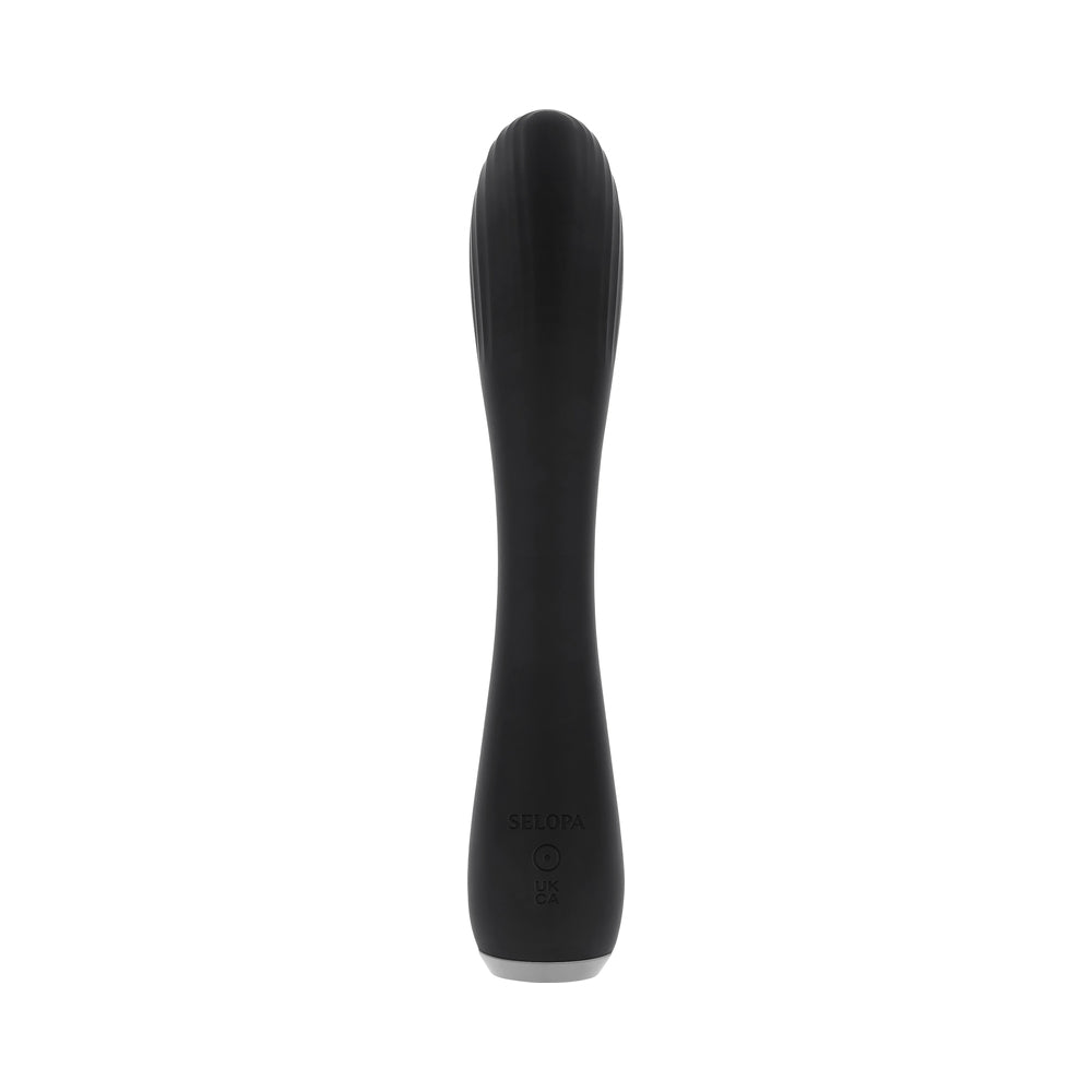 Selopa Midnight Magic Rechargeable Vibrator Silicone Black - Fantasies Boutique