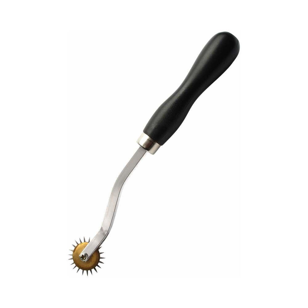 Fetish Fantasy Series Deluxe Wartenberg Wheel Silver/Black - Fantasies Boutique
