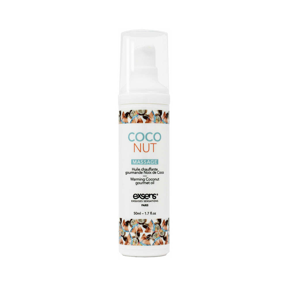 Exsens Warming Massage Oil Coconut 1.7 oz. - Fantasies Boutique
