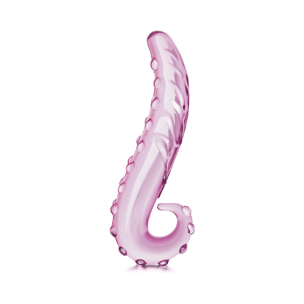 Glas 6 in. Lick-It Glass Dildo Pink - Fantasies Boutique