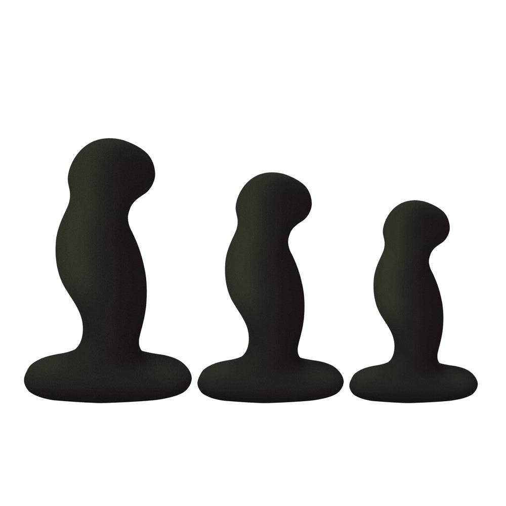 Nexus G-Play Trio+ Unisex Vibrator Pack S/M/L Sizes Black - Fantasies Boutique