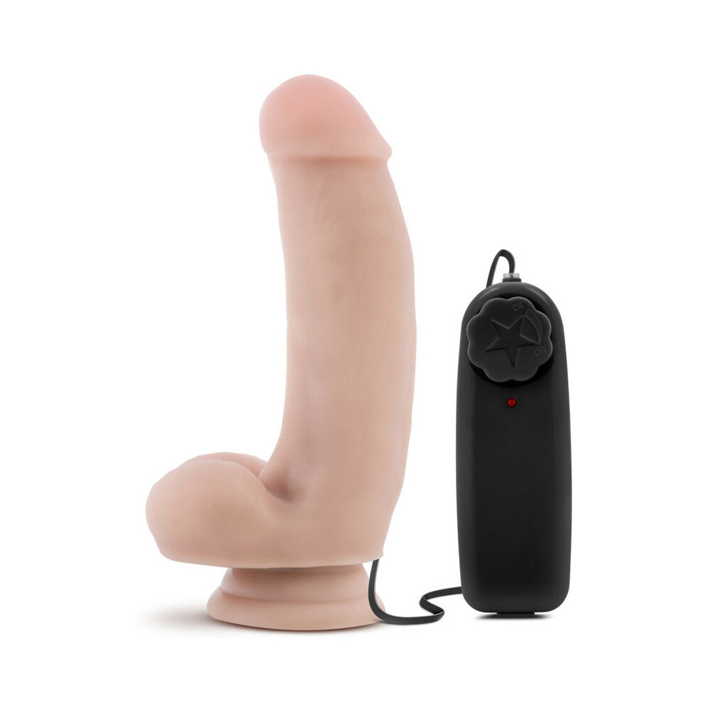 Loverboy The Quarterback 7 in. Vibrating Dildo with Balls Beige - Fantasies Boutique