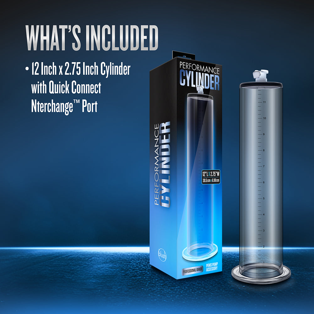 Performance - 12in x 2.5in Penis Pump Cylinder - Clear