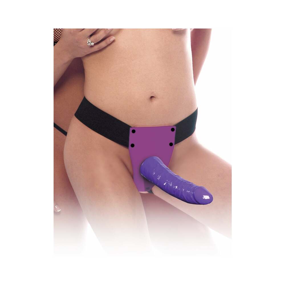 Fetish Fantasy Series Sensual Comfort Strap On With 7 in. Dildo Purple - Fantasies Boutique