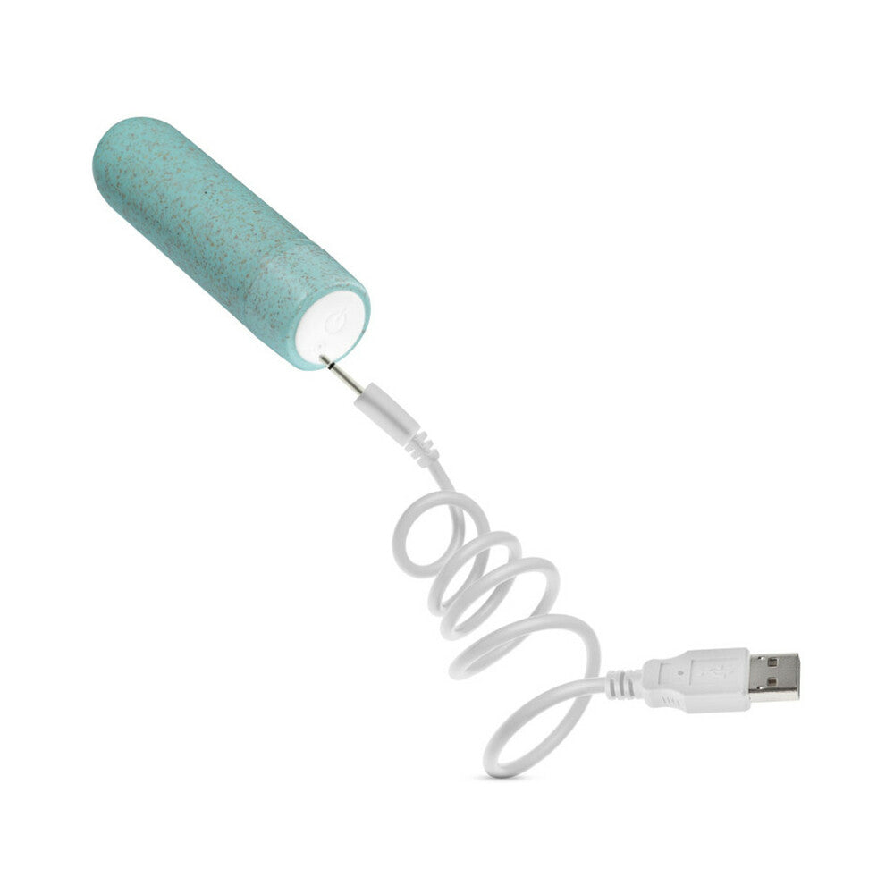 Blush Gaia Eco Rechargeable Bullet Vibrator Aqua - Fantasies Boutique