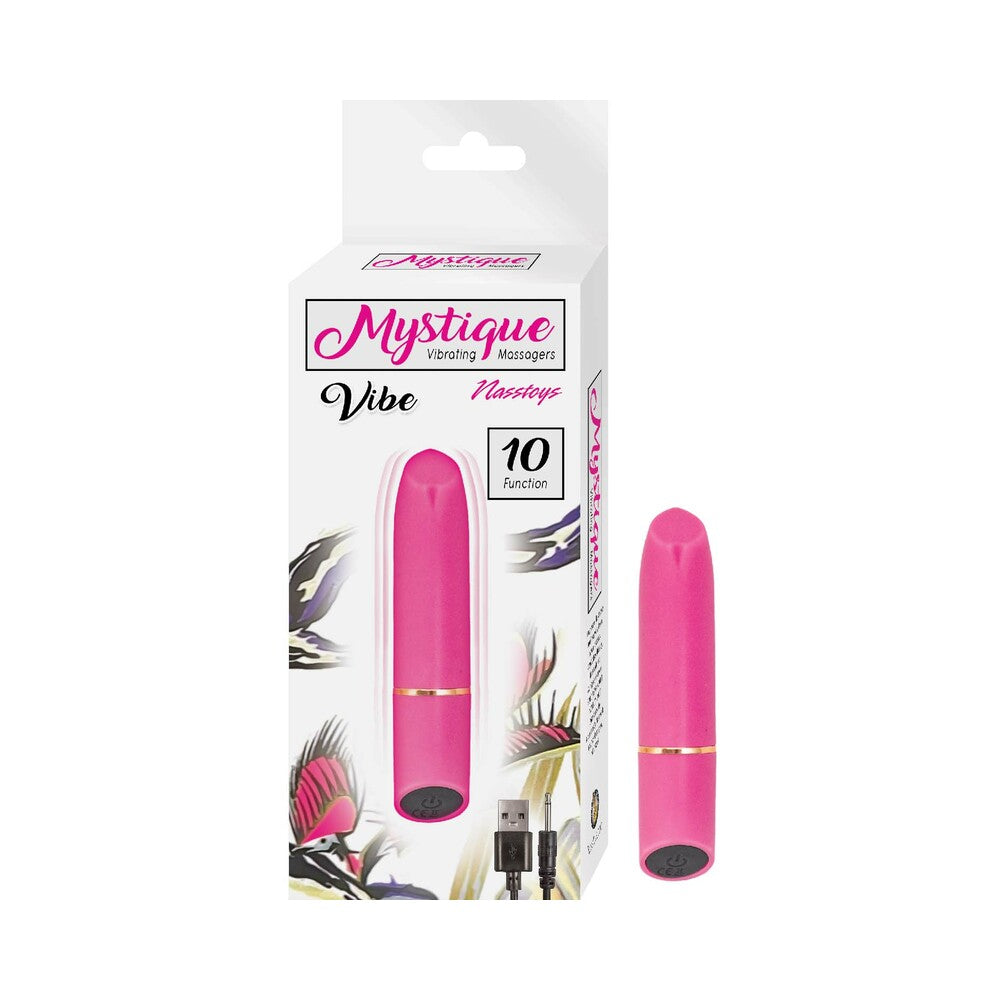 Nasstoys Mystique Rechargeable Silicone Bullet Vibrator Pink - Fantasies Boutique