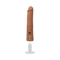 The Realistic Cock 9 in. ULTRASKYN Vac-U-Lock Dildo Caramel